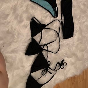 Black bikini pack (3 tops)